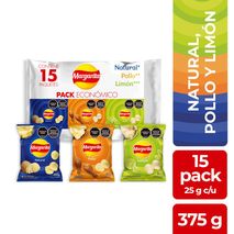 Papas MARGARITA Surtidas x15und 25gr (375  gr)