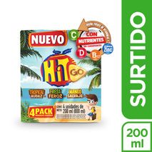 Jugo HIT Go Surtido Caja x4und 200ml (800  ml)