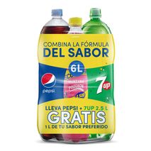 Gaseosa PEPSI 2.5L+7Up 2.5L+Manzana Econolitro (5000  ml)