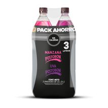 Pack Gaseosa POSTOBON Manzana + Uva Sin Calorías  x2und (3000  ml)