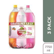 Manzana POSTOBON Y Colombiana 3.125L + Acqua 1.5L (7750  ml)