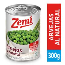 Arvejas ZENU lata, sin conservantes (190  gr)