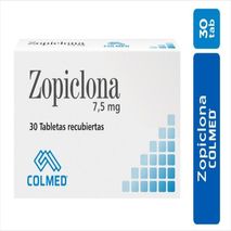ZOPICLONA COLMED TAB REC 7.5MG ORAL CAJ 30 UN