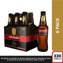 Cerveza CLUB COLOMBIA negra botella x6und (1980  ml)