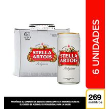 Cerveza STELLA ARTOIS lata x6und (1614  ml)