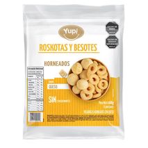 Pasabocas YUPI roskotas y besotes sabor a queso (168  gr)