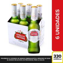 Cerveza STELLA ARTOIS botella x6und (1980  ml)