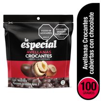 Avellana LA ESPECIAL crocante cubierta con chocolate (100  gr)
