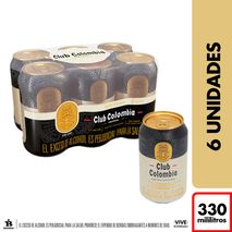 Cerveza CLUB COLOMBIA negra lata x6und (1980  ml)
