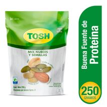 Mezcla TOSH Frutos secos nueces y semillas (250  gr)
