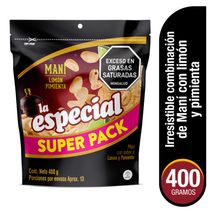 Maní LA ESPECIAL Limón Pimienta (400  gr)