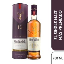 Whisky GLENFIDDICH Single Malt Scotch 15 años (750  ml)