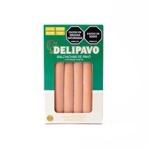 Salchicha de pavo DELIPAVO Con grasa vegetal (220  gr)