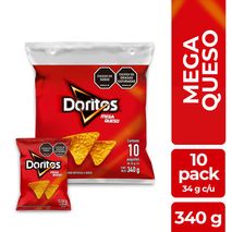 Pasabocas DORITOS Mega Quesox10und 34gr (340  gr)