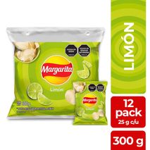 Papas MARGARITA Limón x12und 25gr (300  gr)
