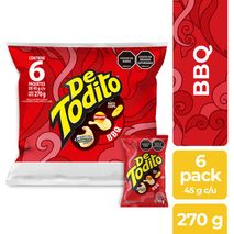 Pasabocas DETODITO BBQ x6und 45gr (270  gr)