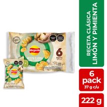 Papas MARGARITA Receta Clásica Limón Pimienta x6und (222  gr)