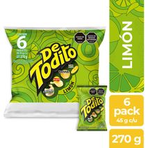 Pasabocas DETODITO Limón x6und 45gr (270  gr)