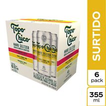 Cóctel TOPO CHICO HARD SELTZER sabores surtidos x6und (2130  ml)