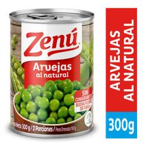 Arvejas ZENU lata, sin conservantes (190  gr)