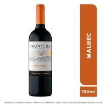 Vino tinto FRONTERA malbec  (750  ml)