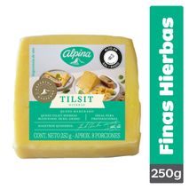 Queso ALPINA Tilsit finas hierbas cuña (250  gr)