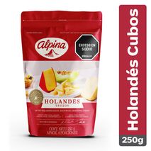 Queso Holandés ALPINA Cubos (250  gr)