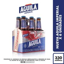 Cerveza AGUILA imperial x 6und (1980  ml)