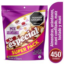 Mezcla frutos secos LA ESPECIAL Arándanos (450  gr)