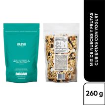 Snack HATSU Mix Nueces, Frutas Cubiertas Yogurt (260  gr)