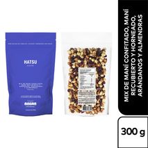Frutos Secos HATSU Mix Maní, Arándanos Y Almendras (300  gr)