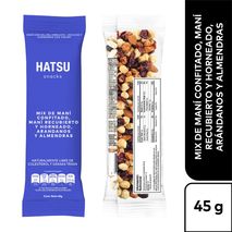 Frutos Secos HATSU Mix Maní, Arándanos Y Almendras (45  gr)