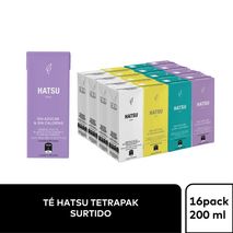 Té HATSU Surtidos Caja x16und 200ml (3200  ml)