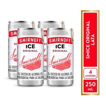 Coctel SMIRNOFF ice original x4und en lata (1000  ml)