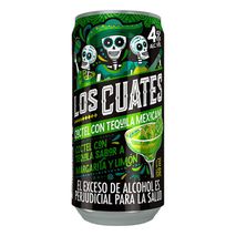 Coctel LOS CUATES con tequila sabor margarita y limón (269  ml)