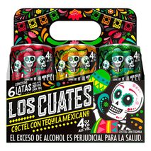 Coctel LOS CUATES con tequila sabores surtidos x6und (1614  ml)