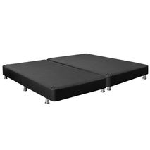 Base Cama Pluss Dividida Tipo Cuero Negra 120x095 FANTASIA 4201040160588