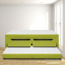 Cama Nido Magic Cajon Colchon Dentro 140X190microfibra Verde