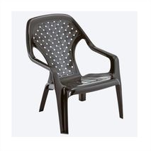 Silla Playera Plastica Con Brazos Resiste Exteriores