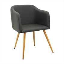 Silla Charla Bm Con Brazos Grafito