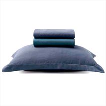 Juego Sabanas Stone Wash Azul King