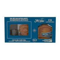 Ron FLOR DE CAÑA Ron 12A Narnj Desh + Vaso  (750  ml)