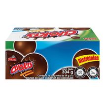 Chokis FRITO LAY Bolitas Cubiertas Chocolate x16und (304  gr)