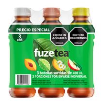 Té verde FUZE surtido x3und 400ml (1200  ml)