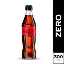 Gaseosa Coca Cola ZERO botella personal (300  ml)