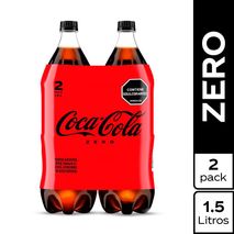 Gaseosa Coca Cola ZERO x2und 1.5lt (3000  ml)