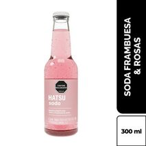 Soda HATSU frambuesa y rosas (300  ml)