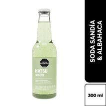 Soda HATSU sandía y albahaca botella (300  ml)