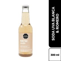 Soda HATSU uva blanca y romero (300  ml)