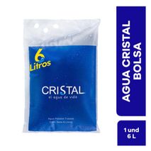 Agua CRISTAL sin gas bolsa (6000  ml)